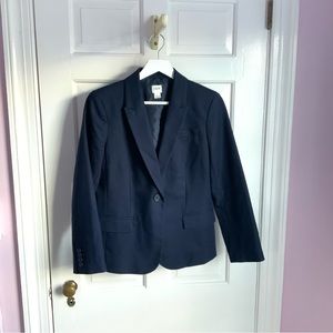 J. Crew Blue Cotton Blazer